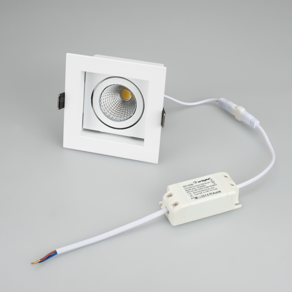 Светильник CL-KARDAN-S102x102-9W Day (WH, 38 deg) (ARL, IP20 Металл, 3 года)