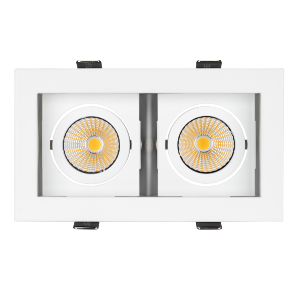 Светильник CL-KARDAN-S180x102-2x9W Warm (WH, 38 deg) (ARL, IP20 Металл, 3 года)