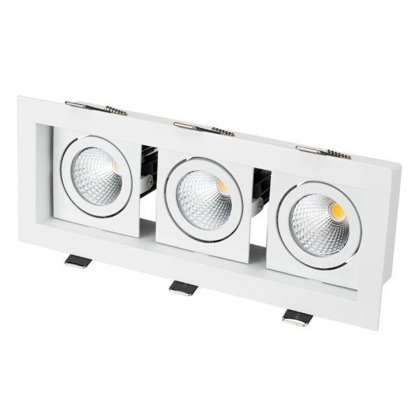 Светильник CL-KARDAN-S260x102-3x9W Day (WH, 38 deg) (ARL, IP20 Металл, 3 года)