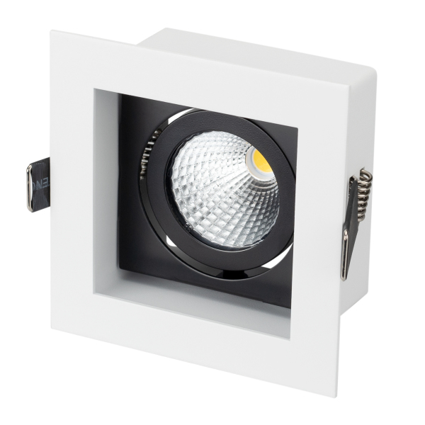 Светильник CL-KARDAN-S102x102-9W White (WH-BK, 38 deg) (ARL, IP20 Металл, 3 года)
