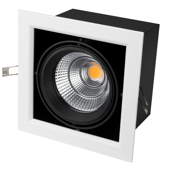 Светильник CL-KARDAN-S190x190-25W Warm3000 (WH-BK, 30 deg) (ARL, IP20 Металл, 3 года)