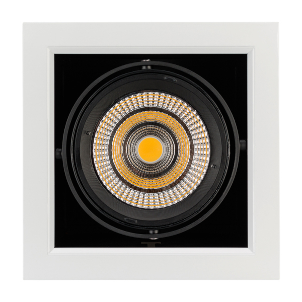 Светильник CL-KARDAN-S190x190-25W Warm3000 (WH-BK, 30 deg) (ARL, IP20 Металл, 3 года)