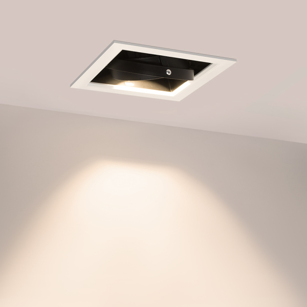 Светильник CL-KARDAN-S190x190-25W Warm3000 (WH-BK, 30 deg) (ARL, IP20 Металл, 3 года)