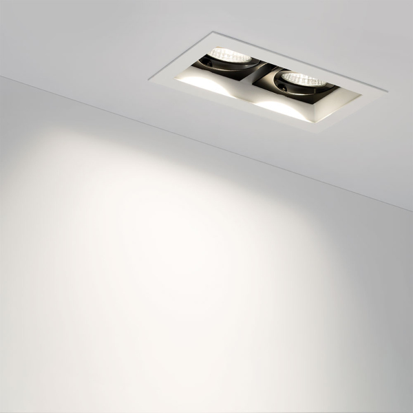 Светильник CL-KARDAN-S180x102-2x9W Day (WH-BK, 38 deg) (ARL, IP20 Металл, 3 года)