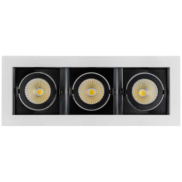 Светильник CL-KARDAN-S260x102-3x9W White (WH-BK, 38 deg) (ARL, IP20 Металл, 3 года)