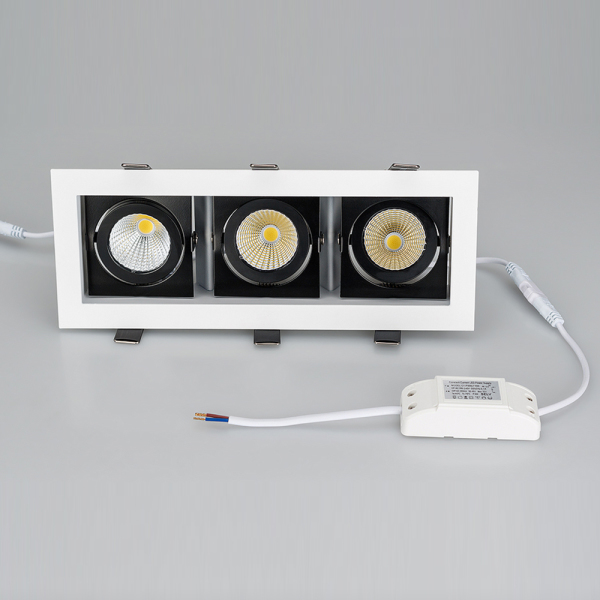 Светильник CL-KARDAN-S260x102-3x9W White (WH-BK, 38 deg) (ARL, IP20 Металл, 3 года)