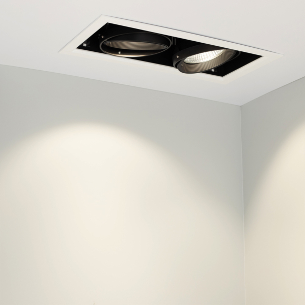 Светильник CL-KARDAN-S375x190-2x25W White6000 (WH-BK, 30 deg) (ARL, IP20 Металл, 3 года)