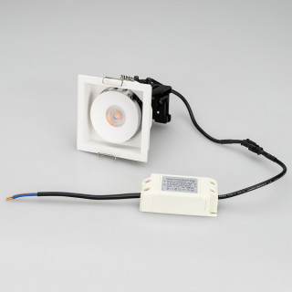 Светильник CL-SIMPLE-S80x80-9W Warm3000 (WH, 45 deg) (ARL, IP20 Металл, 3 года)