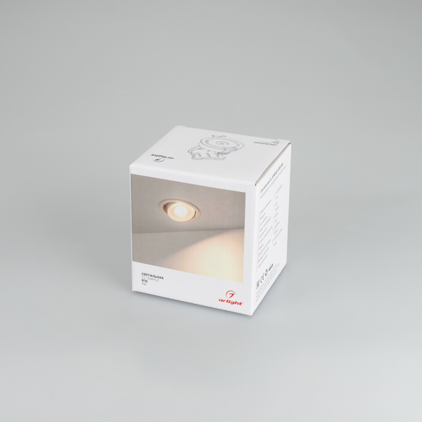 Светильник CL-SIMPLE-R78-9W Warm3000 (WH, 45 deg) (ARL, IP20 Металл, 3 года)