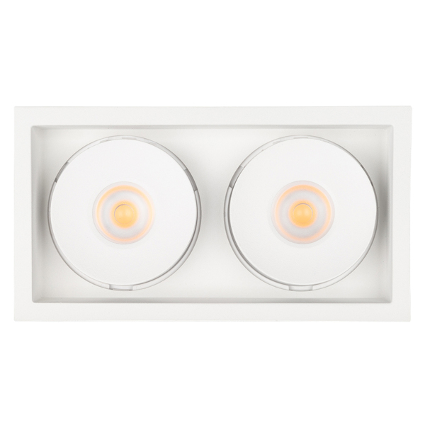 Светильник CL-SIMPLE-S148x80-2x9W Warm3000 (WH, 45 deg) (ARL, IP20 Металл, 3 года)