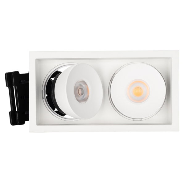 Светильник CL-SIMPLE-S148x80-2x9W Warm3000 (WH, 45 deg) (ARL, IP20 Металл, 3 года)