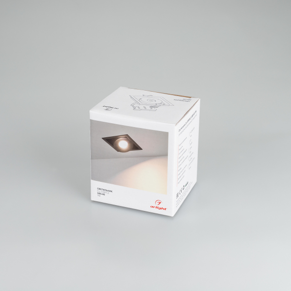 Светильник CL-SIMPLE-S80x80-9W Day4000 (BK, 45 deg) (ARL, IP20 Металл, 3 года)