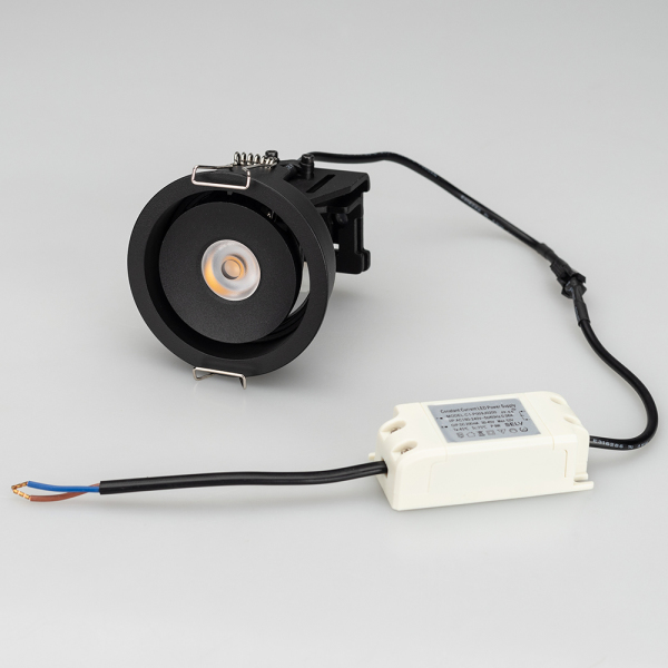 Светильник CL-SIMPLE-R78-9W Day4000 (BK, 45 deg) (ARL, IP20 Металл, 3 года)