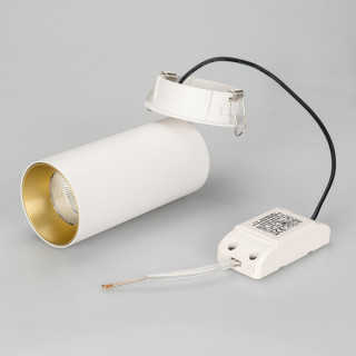 Светильник SP-POLO-BUILT-R65-8W White5000 (WH-GD, 40 deg) (ARL, IP20 Металл, 3 года)