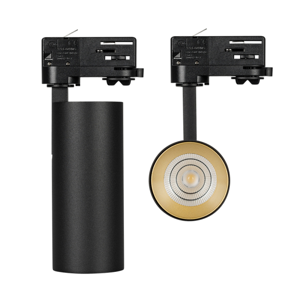Корпус SP-POLO-TRACK-4TR-LEG-R65 (BK, 1-3, 200mA) (ARL, IP20 Металл, 3 года)