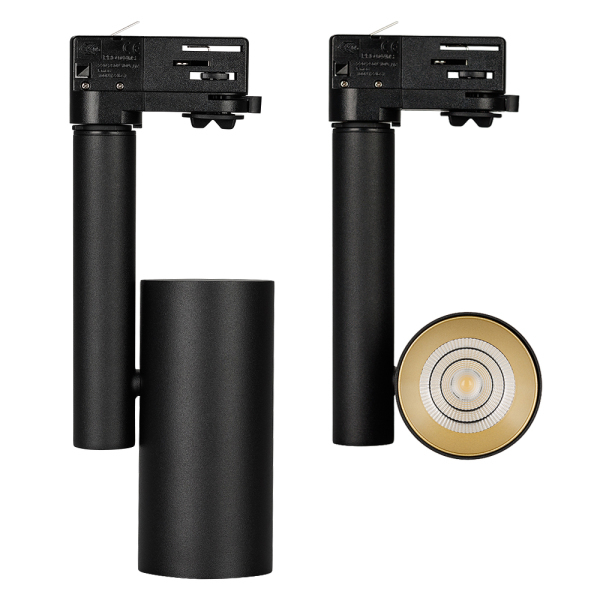 Корпус SP-POLO-TRACK-4TR-PIPE-R65 (BK, 1-3, 200mA) (ARL, IP20 Металл, 3 года)