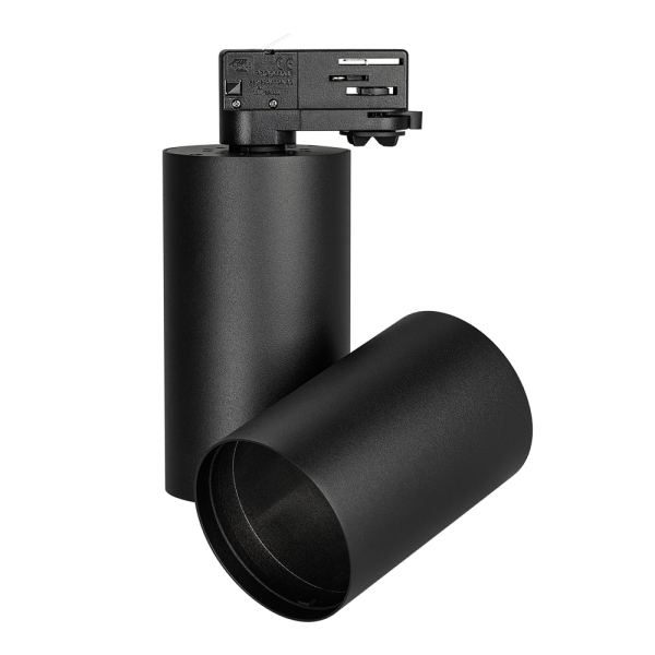 Корпус SP-POLO-TRACK-4TR-TURN-R85 (BK, 1-3, 350mA) (ARL, IP20 Металл, 3 года)