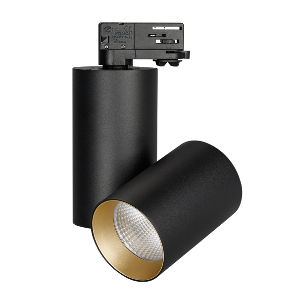 Корпус SP-POLO-TRACK-4TR-TURN-R85 (BK, 1-3, 350mA) (ARL, IP20 Металл, 3 года)