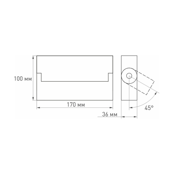 Светильник SP-LOFT-SURFACE-S170-10W White6000 (WH, 24 deg) (ARL, IP40 Металл, 3 года)