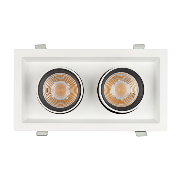 Светильник LTD-PULL-S110x210-2x10W Day4000 (WH, 24 deg, 230V) (ARL, IP20 Металл, 5 лет)