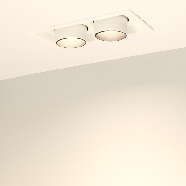 Светильник LTD-PULL-S110x210-2x10W Warm3000 (WH, 24 deg, 230V) (ARL, IP20 Металл, 5 лет)