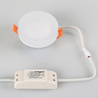 Светильник LTD-80R-Opal-Roll 5W White (ARL, IP40 Пластик, 3 года)
