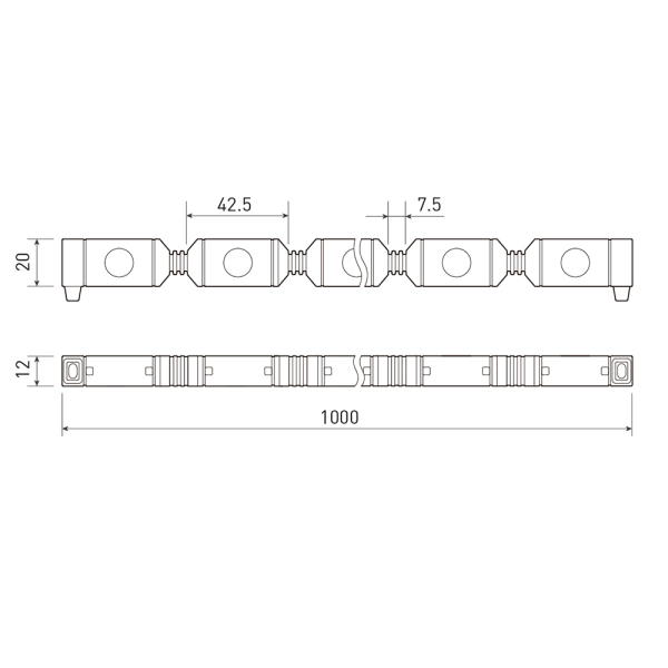 Гибкий прожектор AR-FLB-FLEX-1000-18W-220V Day 30deg (ARL, Закрытый)