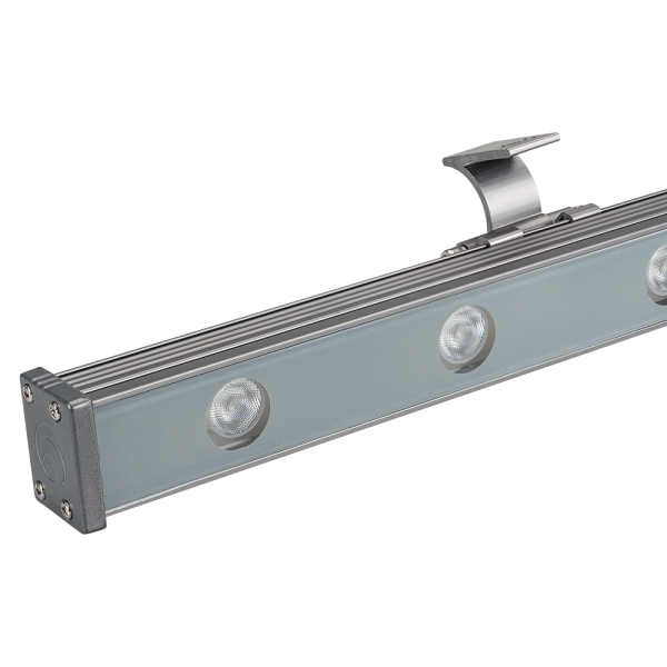 Светодиодный прожектор AR-LINE-1000XS-12W-24V RGB (Grey, 30 deg, DMX512) (ARL, Закрытый)