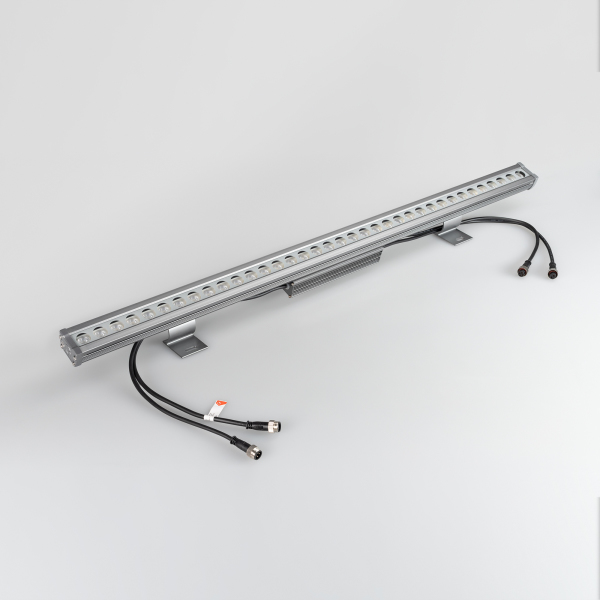 Светодиодный прожектор AR-LINE-1000L-36W-24V RGB (Grey, 30 deg, DMX512) (ARL, Закрытый)