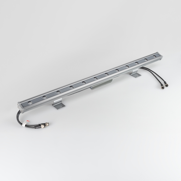 Светодиодный прожектор AR-LINE-1000L-48W-24V RGB-Warm3000 (Grey, 15x45 deg, DMX512) (ARL, Закрытый)