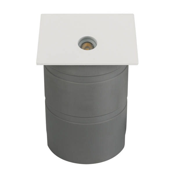 Светильник LT-GAP-S70x70-3W Warm3000 (WH, 30 deg) (ARL, IP65 Металл, 3 года)