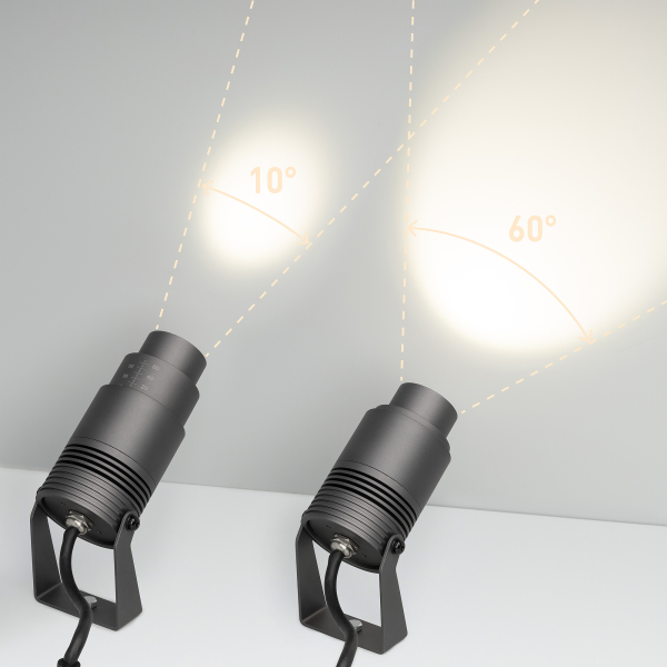 Светильник ALT-RAY-ZOOM-R61-12W Day4000 (DG, 10-60 deg, 230V) (ARL, IP67 Металл, 3 года)