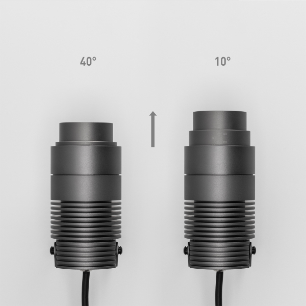 Светильник ALT-RAY-ZOOM-R75-18W Warm3000 (DG, 10-40 deg, 230V) (ARL, IP67 Металл, 3 года)