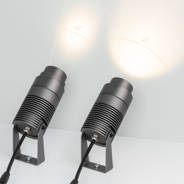 Светильник ALT-RAY-ZOOM-R75-18W Warm3000 (DG, 10-40 deg, 230V) (ARL, IP67 Металл, 3 года)