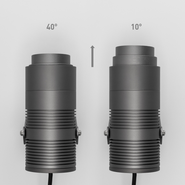 Светильник ALT-RAY-ZOOM-R89-25W Warm3000 (DG, 10-40 deg, 230V) (ARL, IP67 Металл, 3 года)