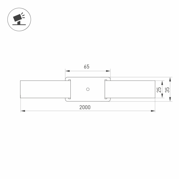 Основание для светильника ALT-BELT-1-2000 (BK) (ARL, Металл)