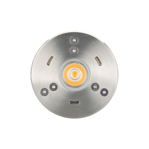 Светильник KT-AQUA-R85-7W Warm3000 (SL, 25 deg, 12V) (ARL, IP68 Металл, 3 года)