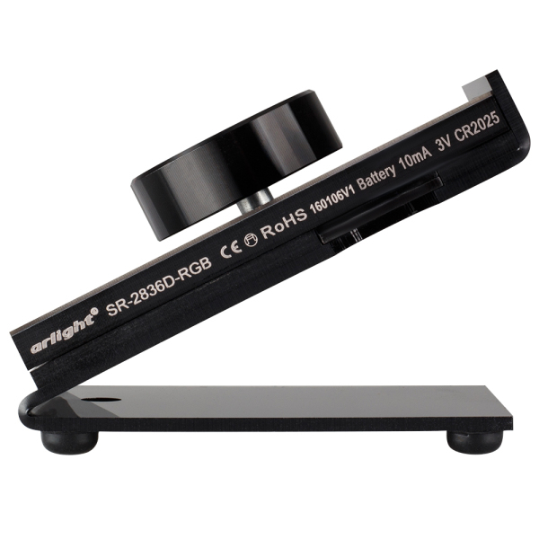 Панель Rotary SR-2836D-RGB-RF-UP Black (3V, RGB) (ARL, IP20 Пластик, 3 года)