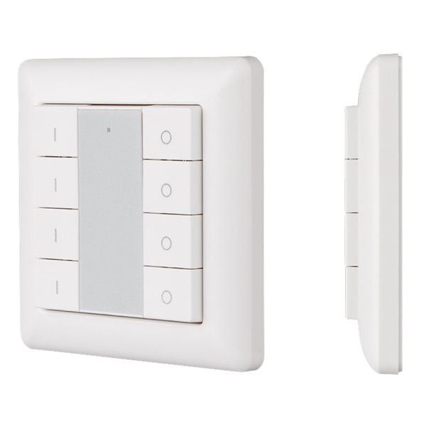 Панель Knob SR-2853K8-RF-UP White (3V, DIM, 4 зоны) (ARL, IP20 Пластик, 3 года)