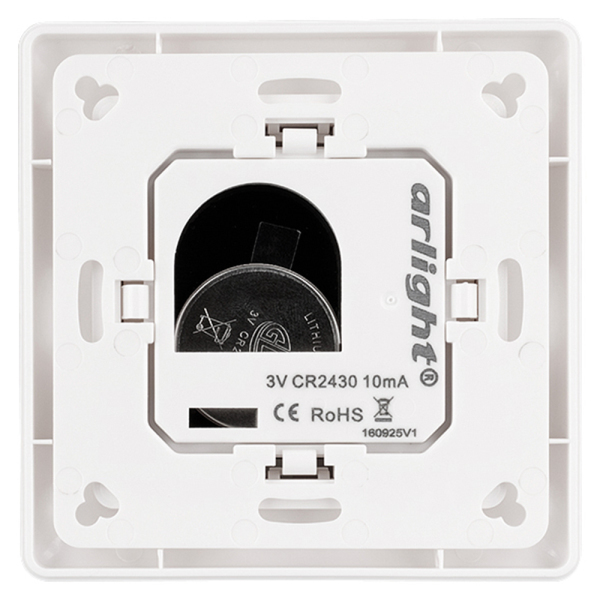 Панель Knob SR-2853K8-RF-UP White (3V, DIM, 4 зоны) (ARL, IP20 Пластик, 3 года)