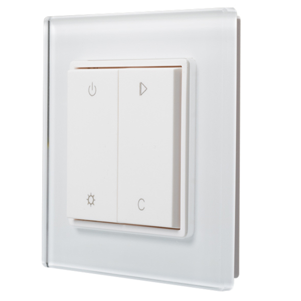 Панель Knob SR-2833RGB-RF-UP White (3V,RGBW,1зона) (ARL, IP20 Пластик, 3 года)