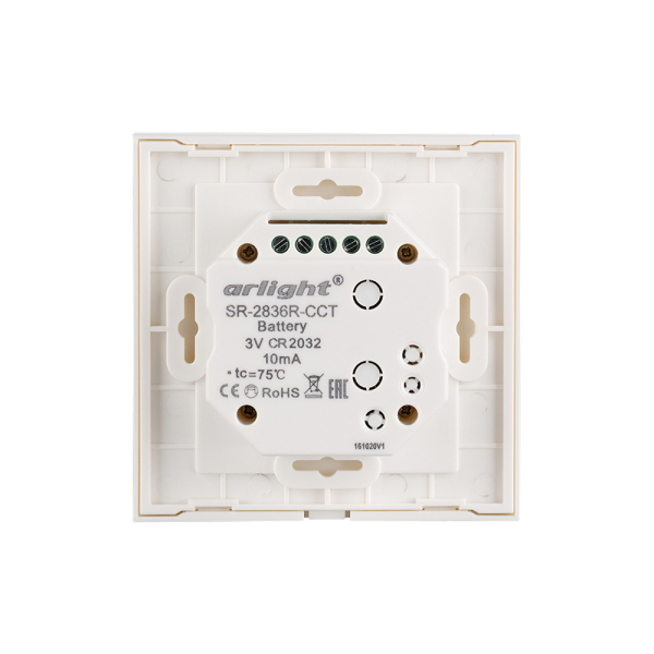Панель Rotary SR-2836R-CCT-RF-IN White (3V, MIX) (ARL, IP20 Пластик, 3 года)