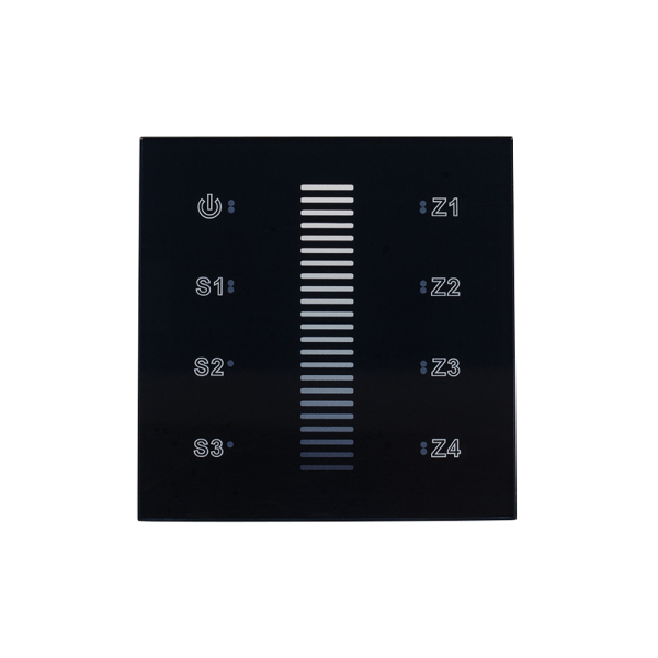 Панель Sens SR-2830A-RF-IN Black (220V,DIM,4 зоны) (ARL, IP20 Пластик, 3 года)