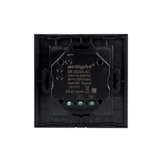 Панель Sens SR-2830A-RF-IN Black (220V,DIM,4 зоны) (ARL, IP20 Пластик, 3 года)