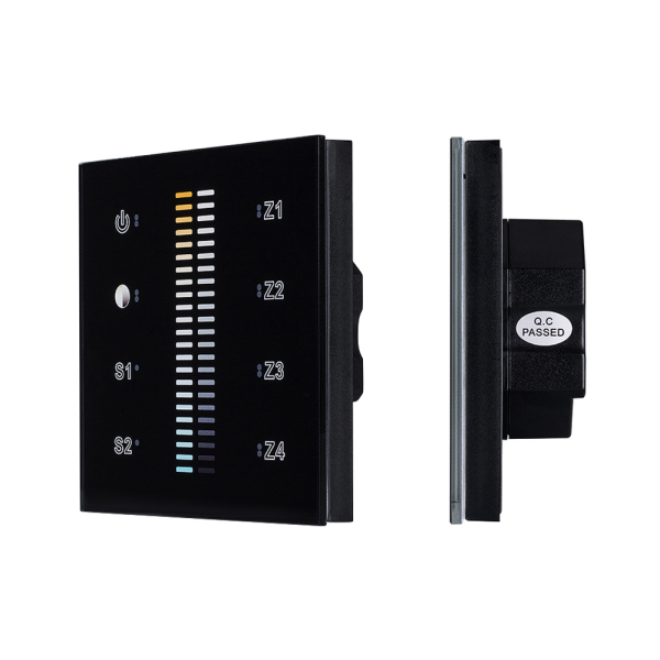 Панель Sens SR-2830B-AC-RF-IN Black (220V,MIX+DIM,4зоны) (ARL, IP20 Пластик, 3 года)