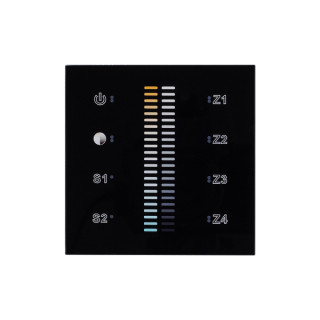 Панель Sens SR-2830B-AC-RF-IN Black (220V,MIX+DIM,4зоны) (ARL, IP20 Пластик, 3 года)