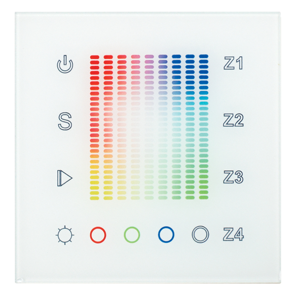 Панель Sens SR-2831AC-RF-IN White (220V,RGB,4зоны) (ARL, IP20 Пластик, 3 года)