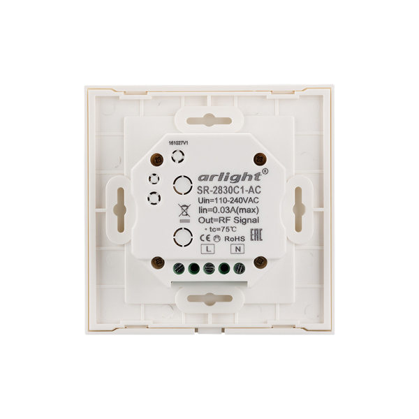 Панель Sens SR-2830C1-AC-RF-IN White (220V,RGB+DIM,4зоны) (ARL, IP20 Пластик, 3 года)