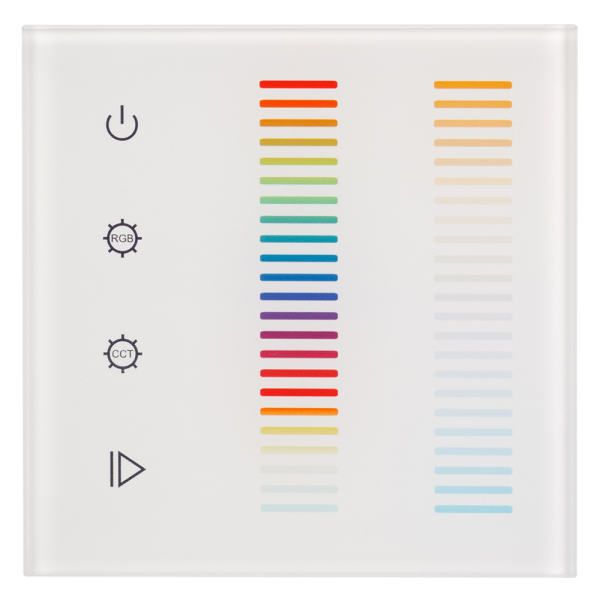 Панель Sens SR-2834-5C-AC-RF-IN White (220V,RGB+CCT,1 зона) (ARL, IP20 Пластик, 3 года)