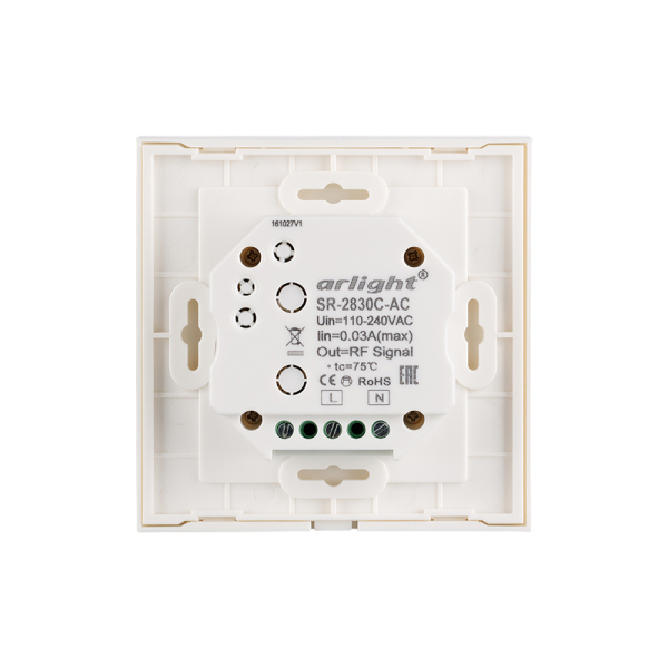 Панель Sens SR-2830C-AC-RF-IN White (220V,RGB+CCT,4зоны) (ARL, IP20 Пластик, 3 года)